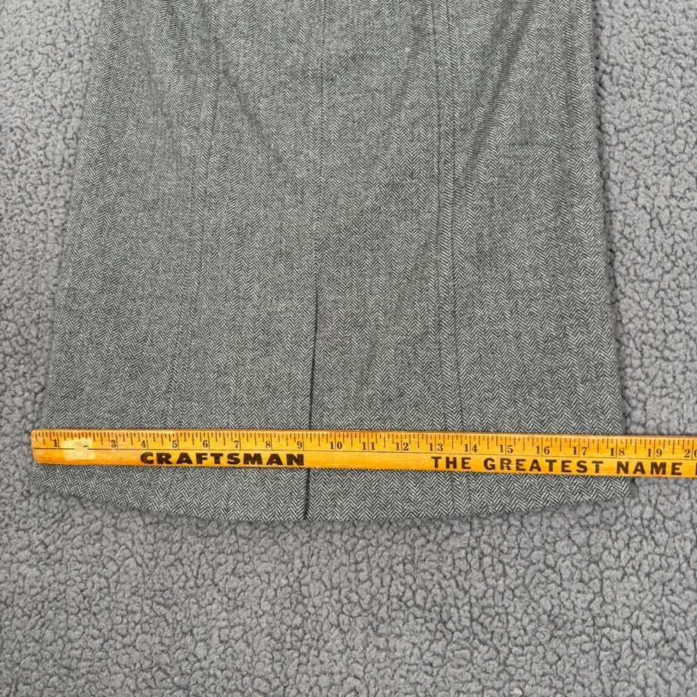Banana Republic Mini Skirt Herringbone Tweed Wool Blend Womens 2 Lined Zipper - Picture 8 of 10
